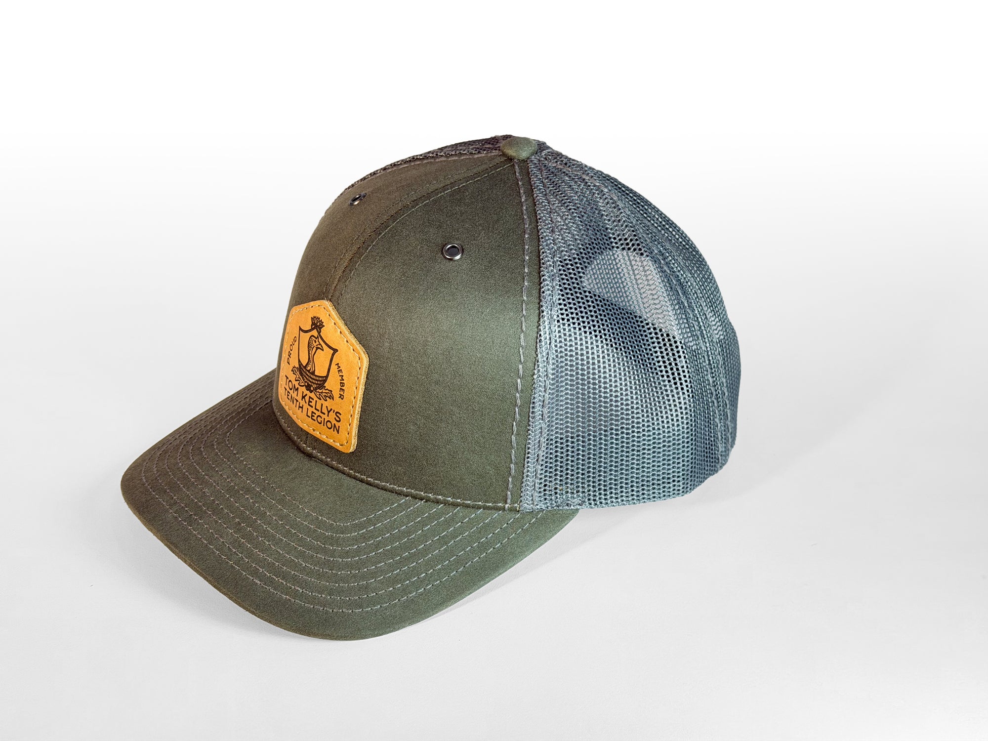 Work-Built Leather Patch Trucker Hat
